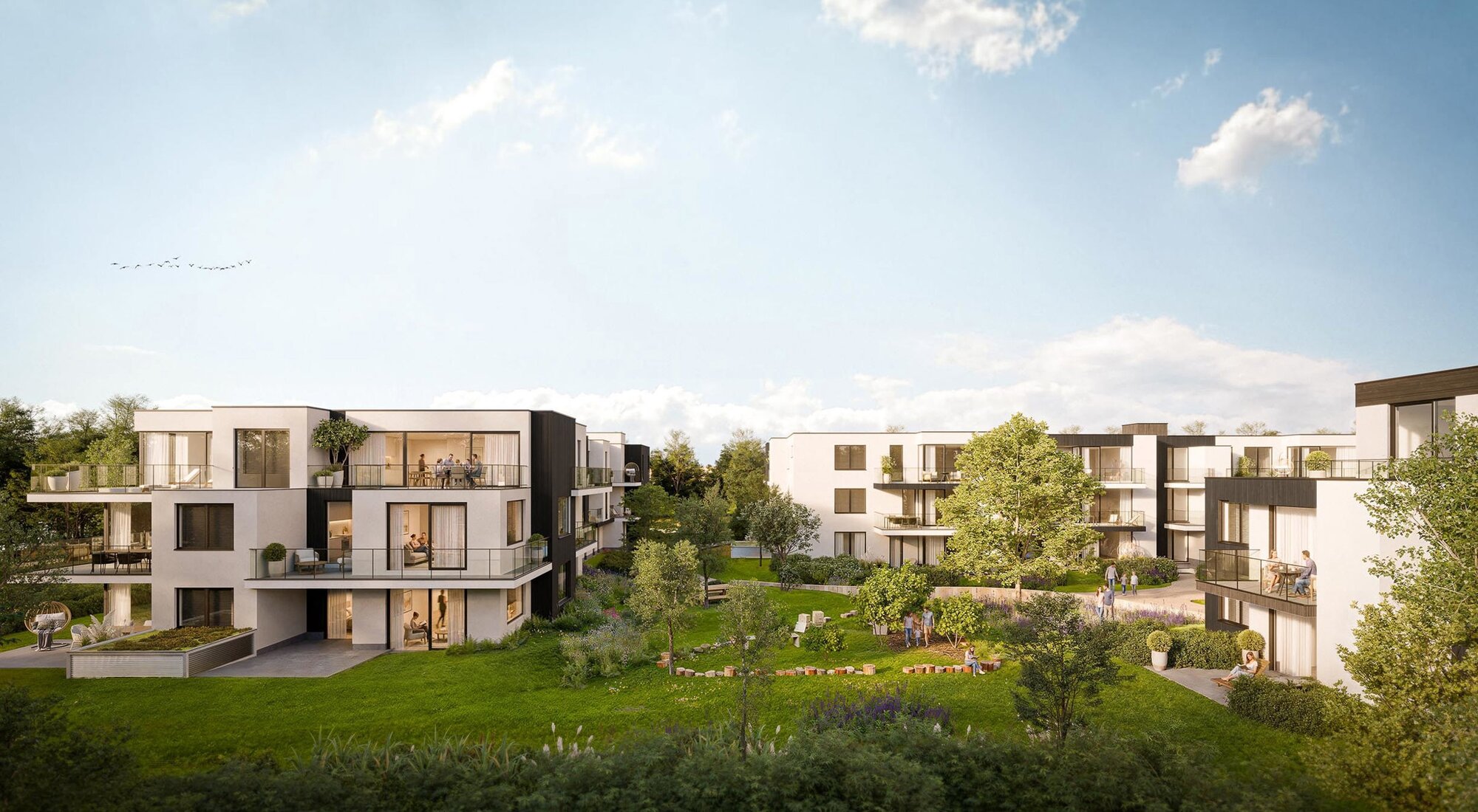 Gelijkvloers appartement met 2 slaapkamers