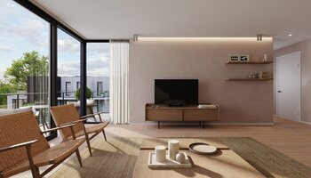 Penthouse met 3 slaapkamers en 2 badkamers