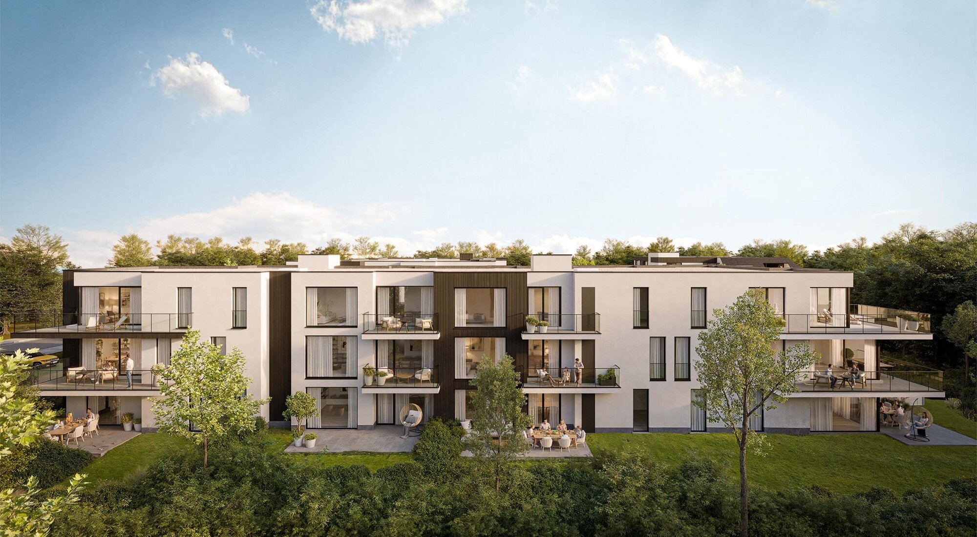 Gelijkvloers appartement met 2 slaapkamers