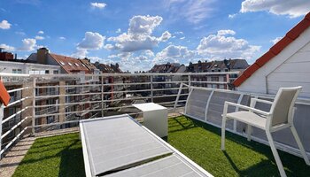 Appartement en duplex unique, avec ascenseur privé et grandes terrasses, situé près de la place Rubens