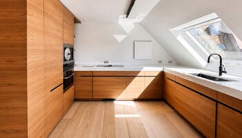 Appartement en duplex unique, avec ascenseur privé et grandes terrasses, situé près de la place Rubens