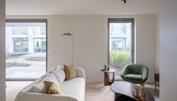 Gelijkvloers appartement met 2 slaapkamers