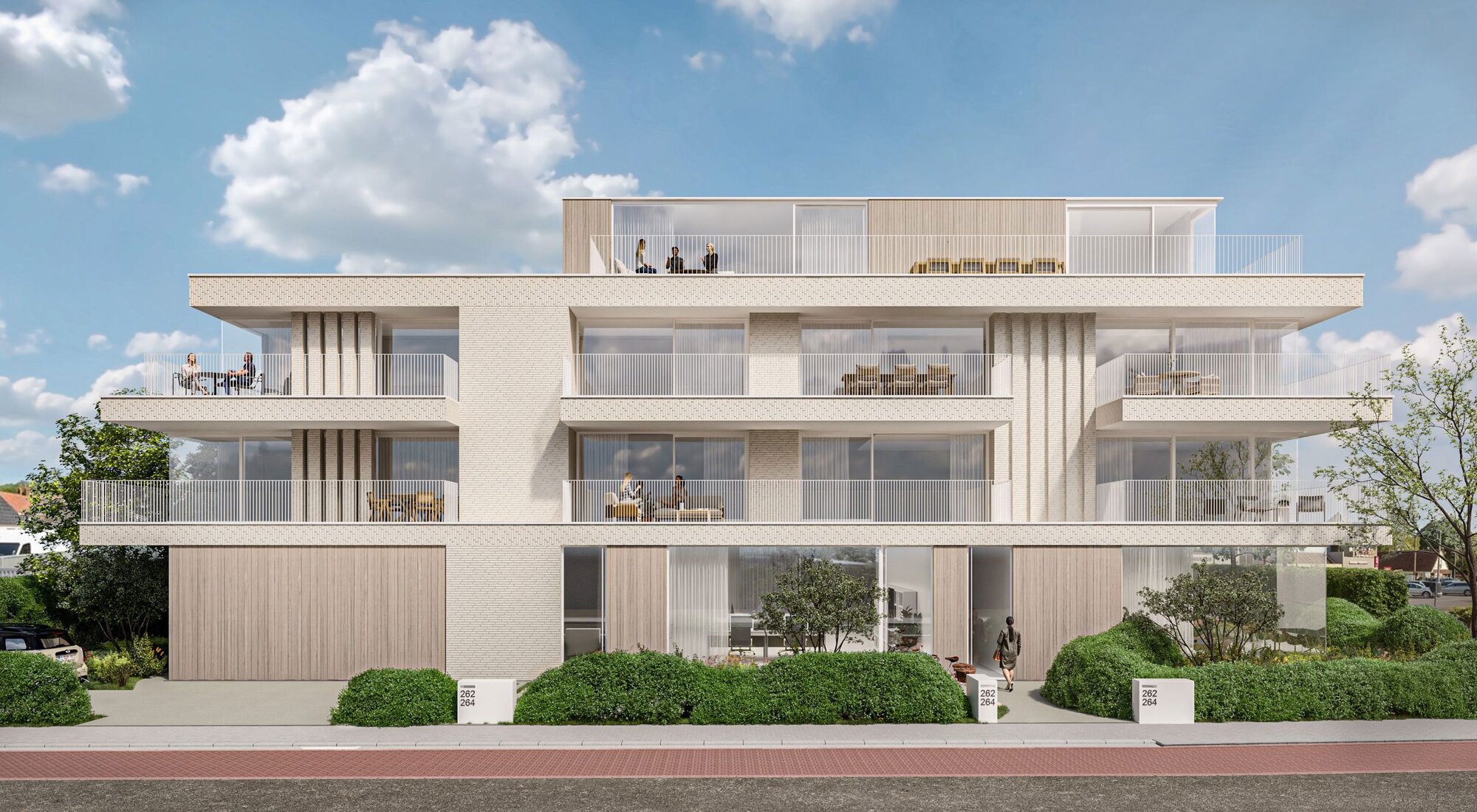 Ruim 2-slaapkamerappartement met bureau en zonnig terras