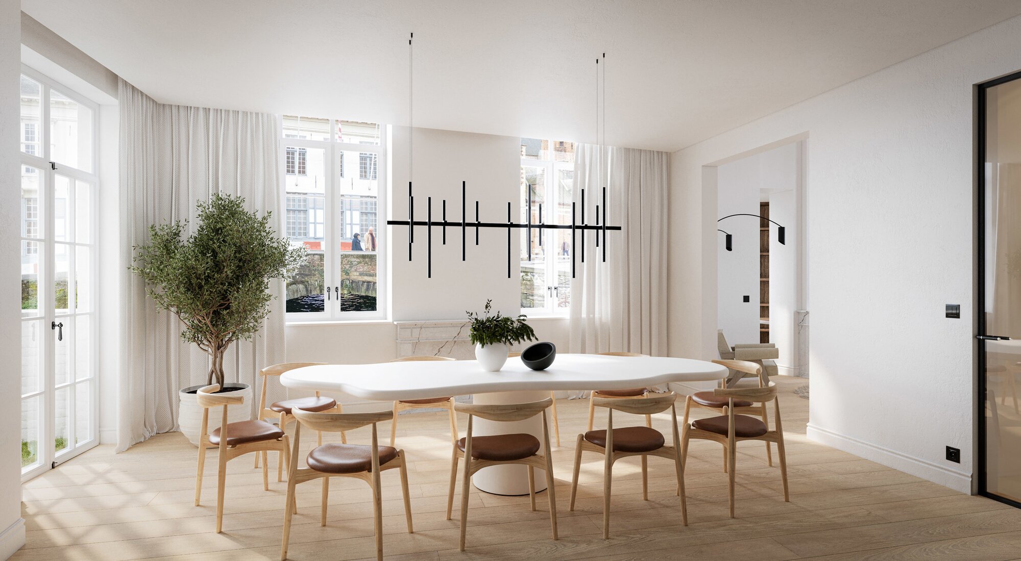 Appartement exclusif de plain-pied avec jardin