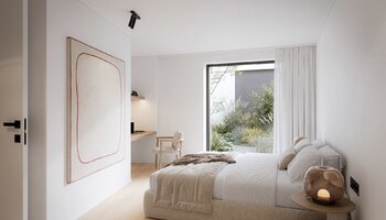 Exclusief gelijkvloersappartement met tuin