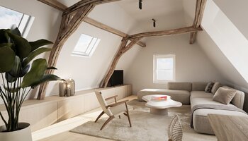 Luxueus dakappartement met authentieke charme