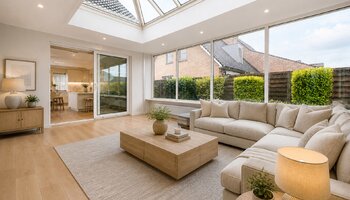Villa met dubbele garage en atelier op landelijke ligging