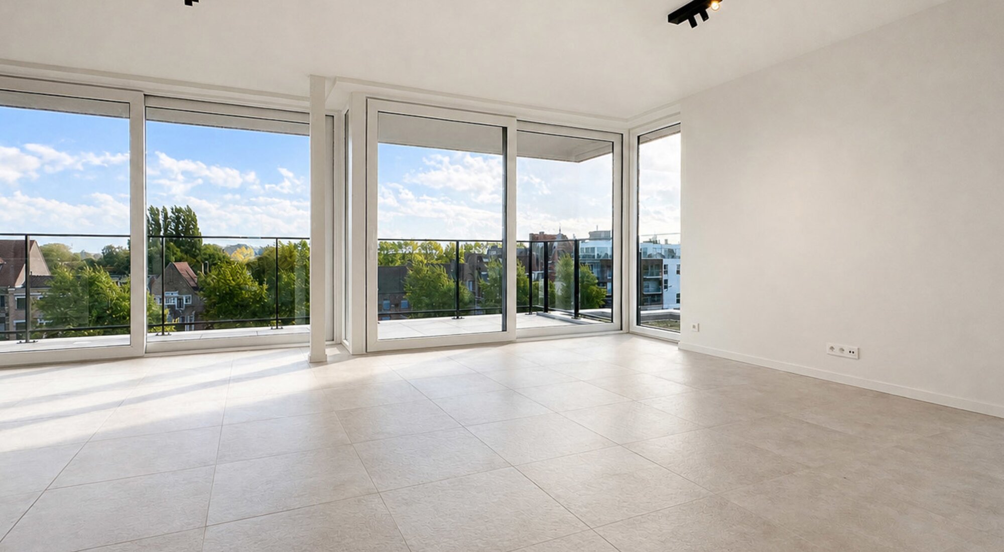Penthouse met 2 slaapkamers en terrassen in nieuwbouwresidentie  