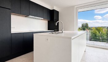 Penthouse met 2 slaapkamers en terrassen in nieuwbouwresidentie