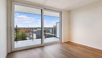 Penthouse met 2 slaapkamers en terrassen in nieuwbouwresidentie