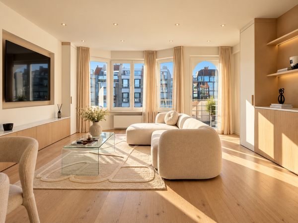 Magnifique appartement de 3 chambres magnifiquement rénové, situé sur la Lippenslaan