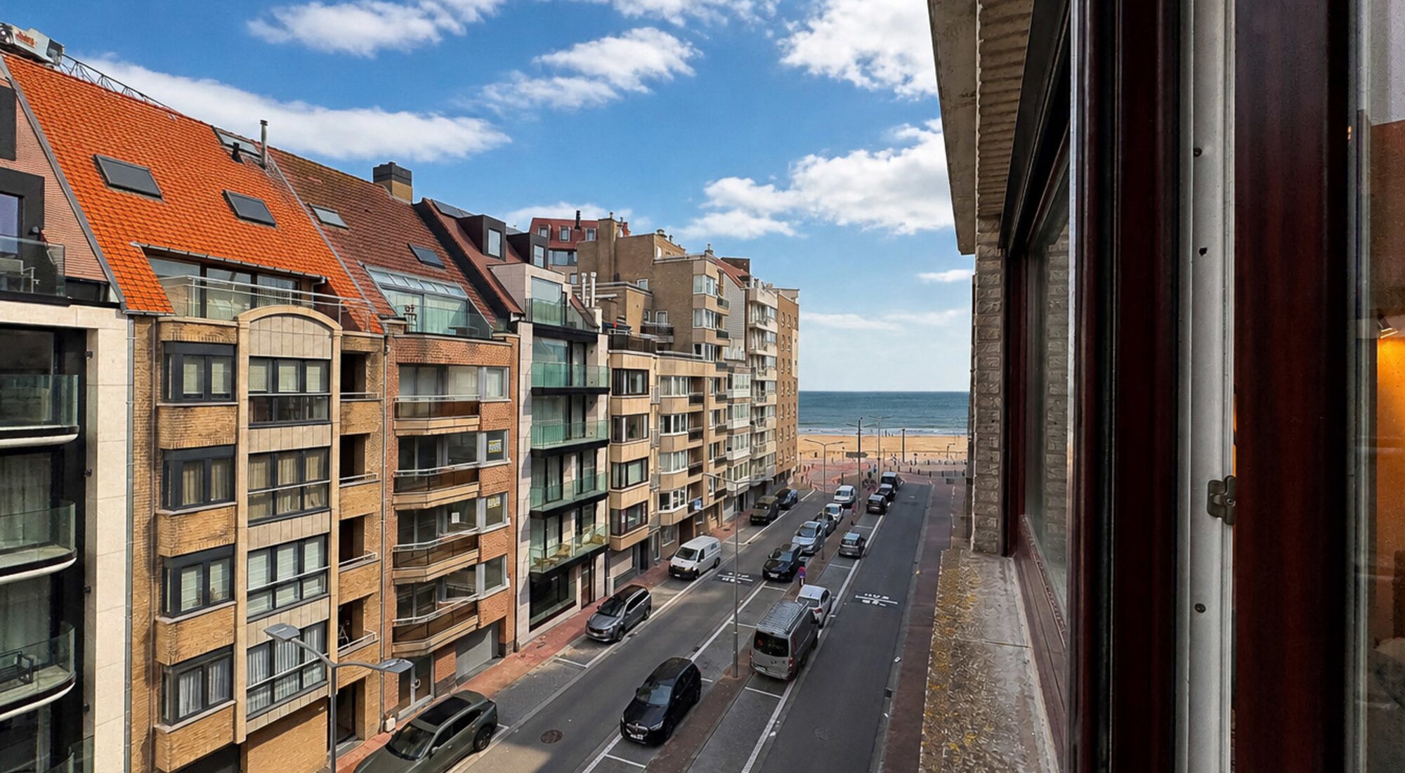 Gezellige studio met zijdelings zeezicht, vlakbij de zee en de Lippenslaan