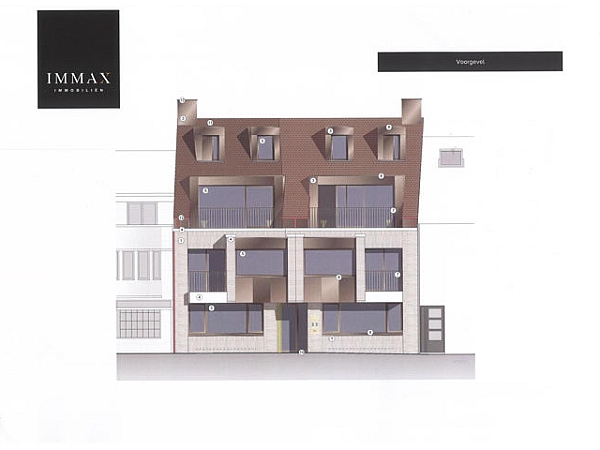Cette nouvelle résidence de petite taille est construite sur la Gemeenteplein à Knokke, mieux connue sous le nom de Groentemarkt. Un lieu de rencontre agréable pour les résidents réguliers et les résidents secondaires depuis des années. La résidence est déjà en cours de construction et se trouve à proximité de la gare, de l'arrêt de tram, de la Lippenslaan et de Duinenwater avec toutes ses facilités.

Le projet se compose de : 
- 2 appartements au rez-de-chaussée, chacun disposant d'une belle cour-jardin avec terrasse paysagée
- 2 appartements au premier étage, chacun avec 2 chambres à coucher et une terrasse avec vue sur la place du marché
- 2 appartements en duplex, chacun avec 1 chambre et une terrasse avec vue dégagée 

Chaque appartement dispose d'une cave privée et d'un local à vélos commun. Le projet utilise l'énergie géothermique, qui est extrêmement efficace sur le plan énergétique et rentable. Tous les appartements ont un niveau E maximum de 30.

L'achèvement des travaux est prévu pour la fin de l'année 2024. Les travaux structurels ont déjà été réalisés
Ne manquez pas votre chance de vous assurer un bel appartement dans ce projet spécial !
